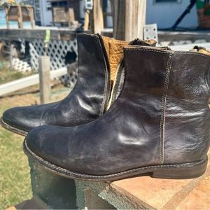 Bed Stu Kaldi Plain Toe Boots Men's Black Leather Boots